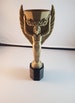 Football trophy #016JRM golden 26cm/36.5cm tall Jules Rimet old world cup football 