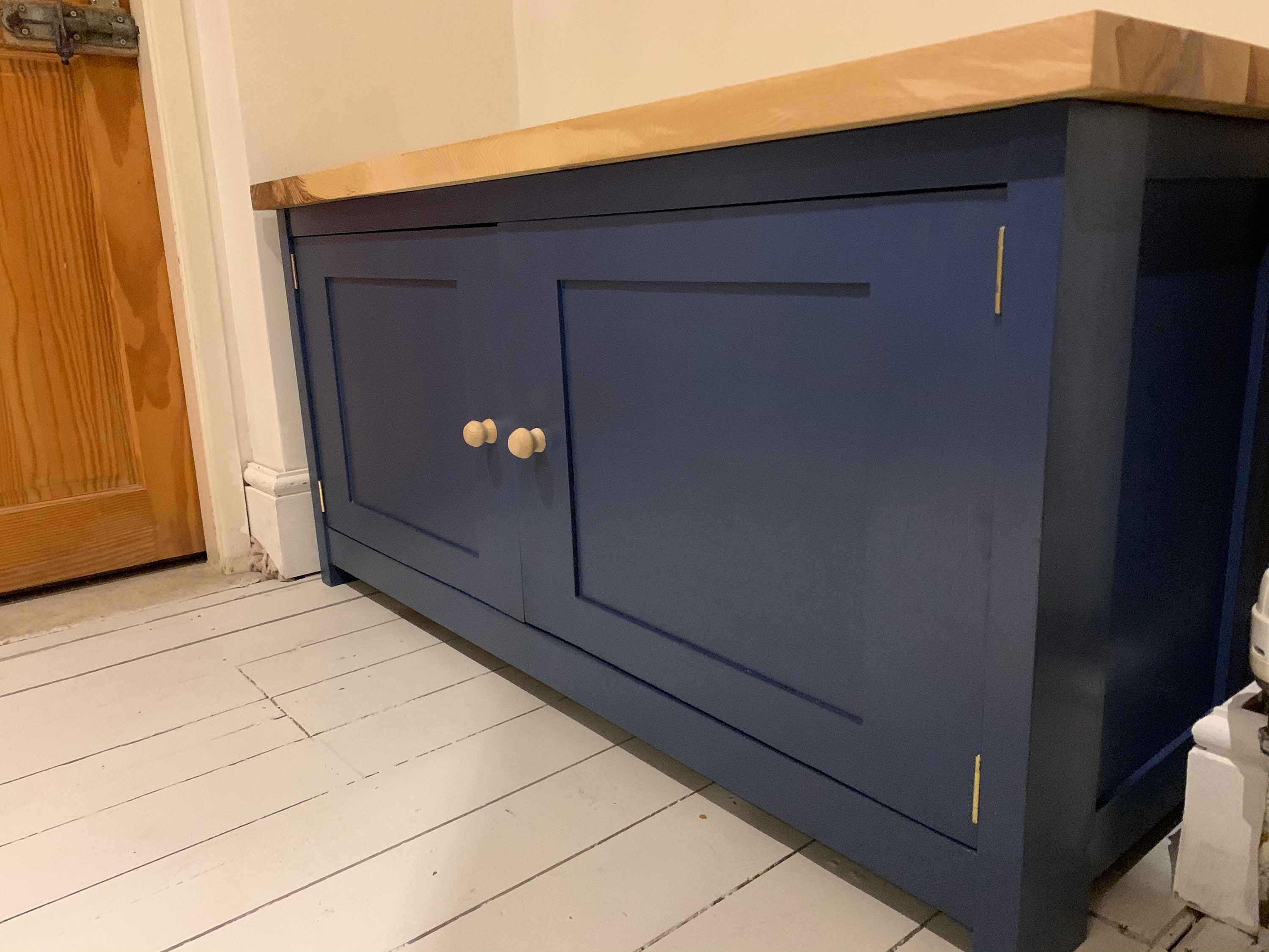 Handmade Farmhouse Rustic Cupboard Shaker Style Painted Cupboard