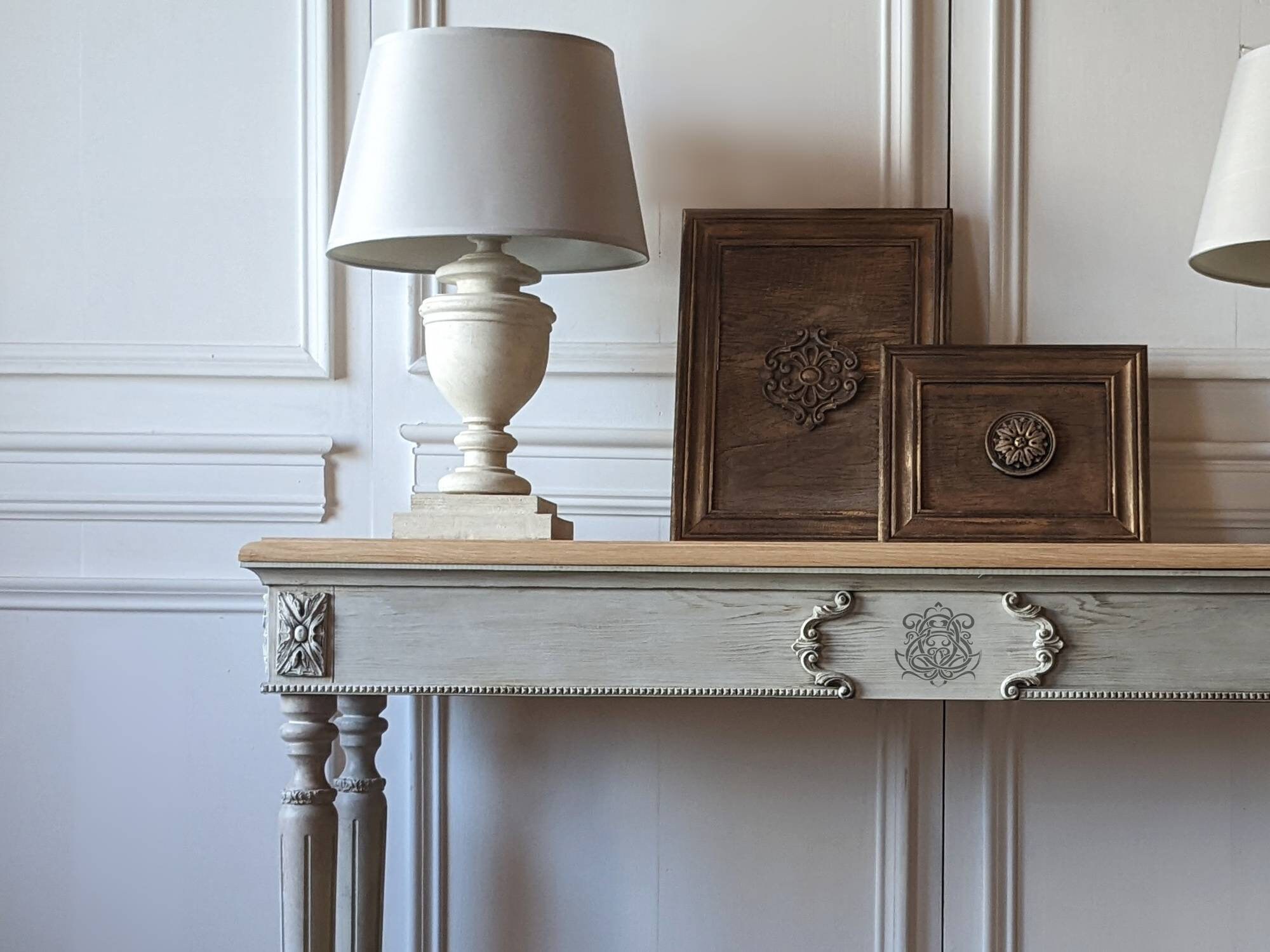 Balustrade salvaged wood console table outlet