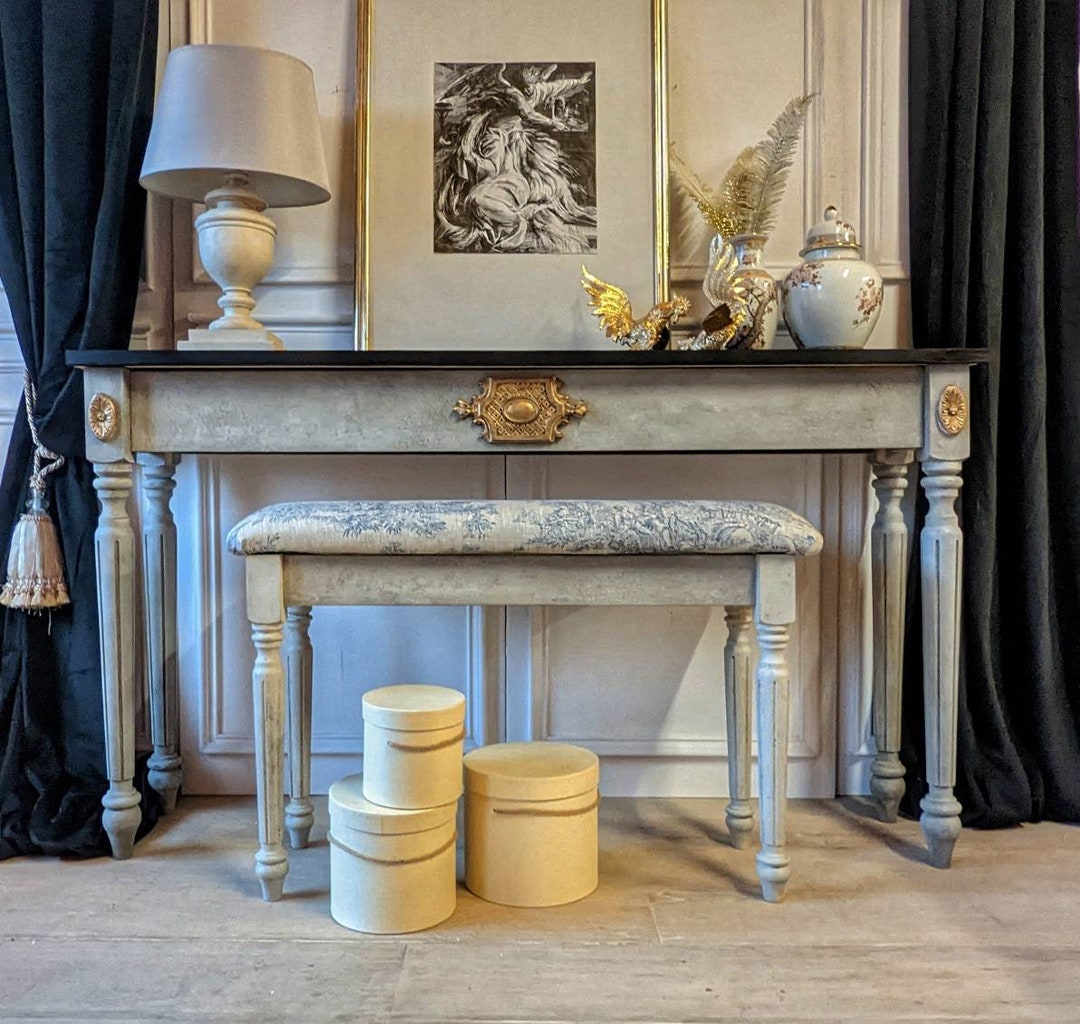 Console Table French, Vintage Style, Wooden Console Table, Wooden