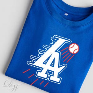 Camiseta de béisbol de los LA Lakers Dodgers / Campeones de la Serie Mundial / Camiseta de baloncesto / Sudadera de béisbol de moda / DTF DTG / Siser htv / Archivo Cricut