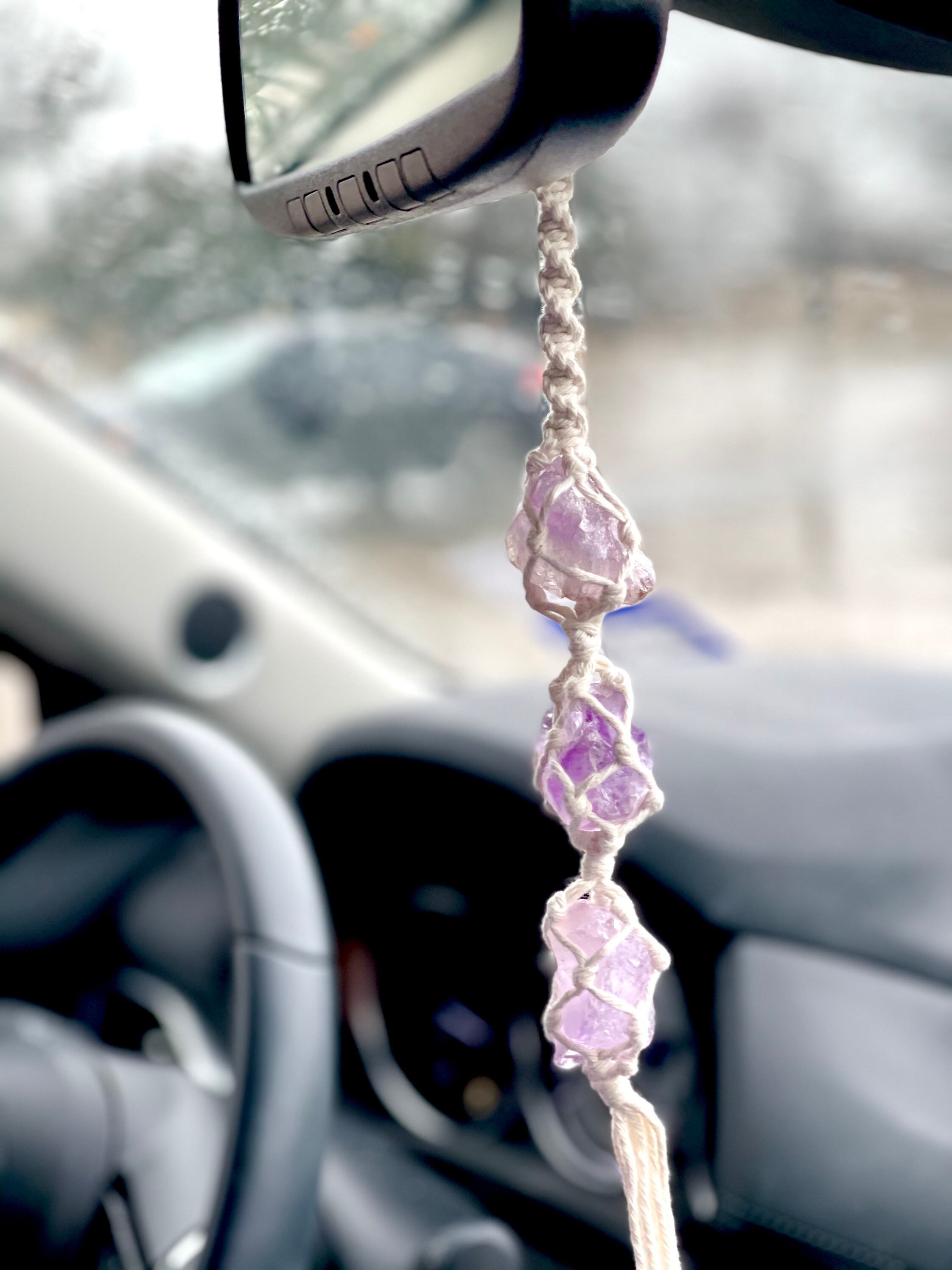 Crystal Mirror Charm for Car Crystal Car Hanger Car Etsy