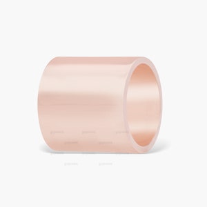 Minimalist Cigar Ring, 14k Rose Gold Cigar Band, Wide Gold Ring, Statement Gold Ring, Long Gold Band Wide Cigar Ring Cigar Wedding Band Ring