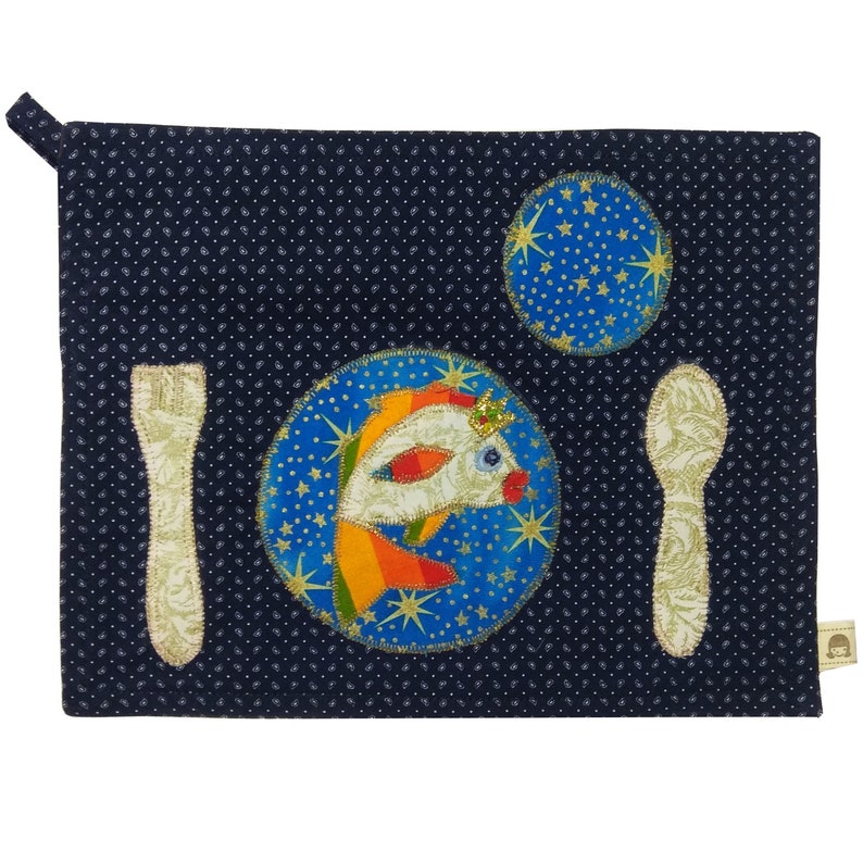 Set montessori baby Placemat materials Learning fish
