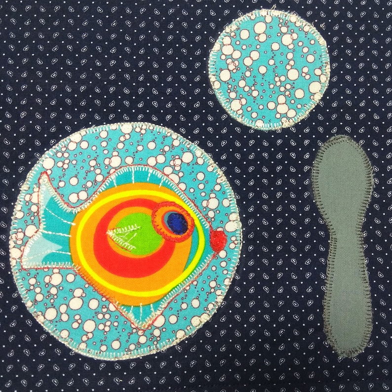 Set montessori baby Placemat materials Learning fish
