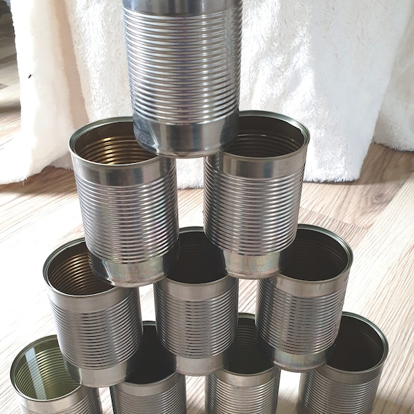Empty Tin Cans Etsy