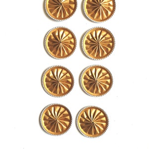 Capsules Coffee capsules folded gold colored 8 pieces aluminum - Upcycling, Recycling - Handcraft