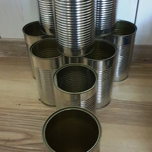 Blikjes, blikken, blikken, 10 stuks, leeg, groot - recycling, upcycling