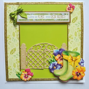 3D carte jardin incl. enveloppe