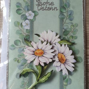 3D Karte Gänseblümchen inkl. Umschlag