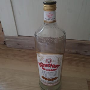 Bottle glass bottle empty transparent grain 1l - upcycling, recycling, crafting
