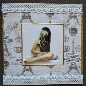 3D-kaart van Parijs + envelop