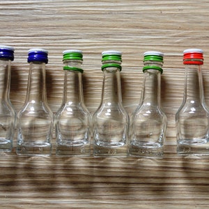 Bottles of glass bottlesLkörbottles small 10 pieces - Upcycle