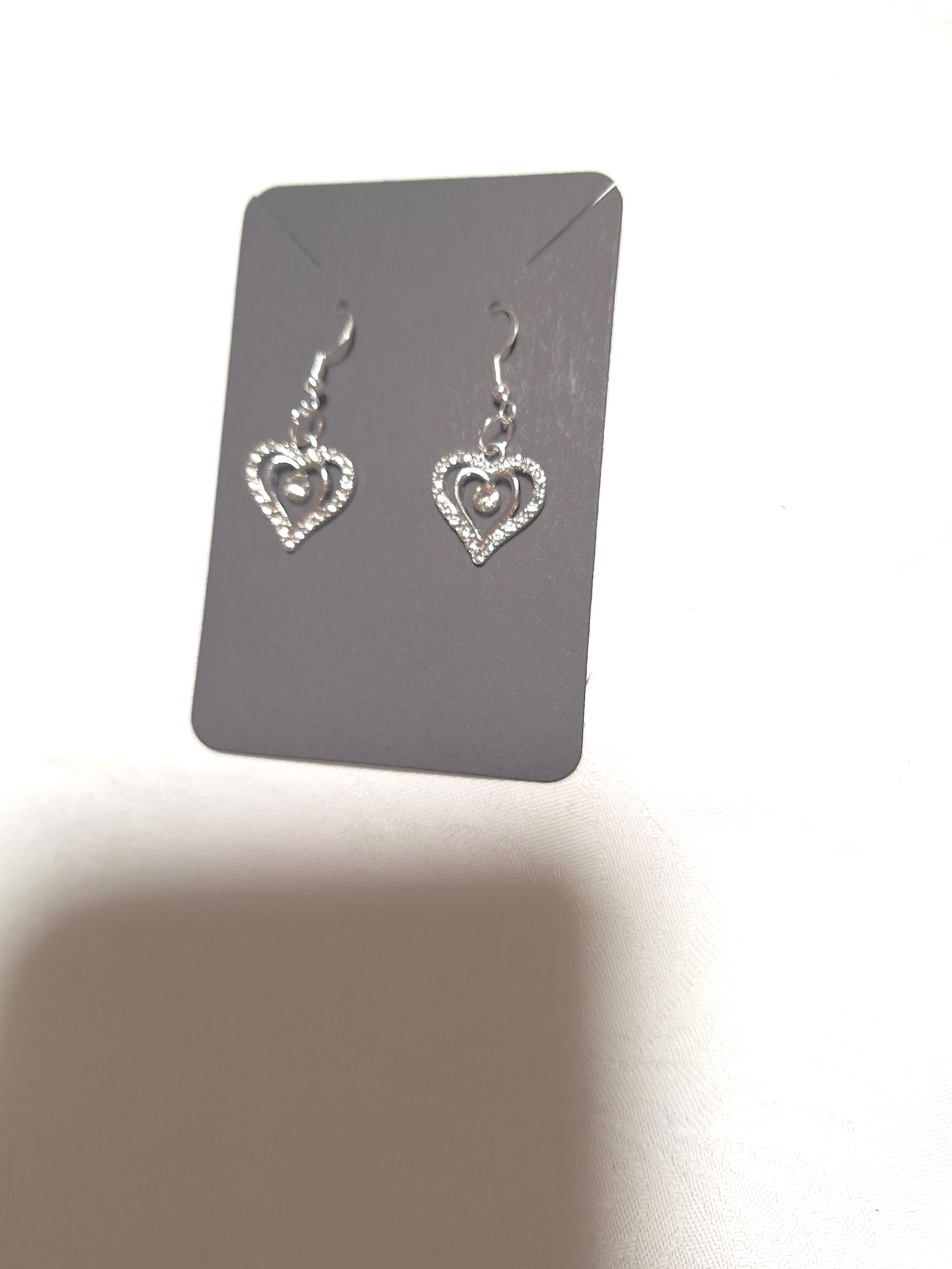 Ohrhänger 925 Sterling Silber Rhodiniert Glänzend Zirkonia