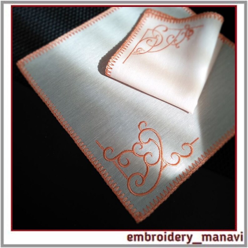 Beautiful kerchief/Machine embroidery design/Embroidery Etsy