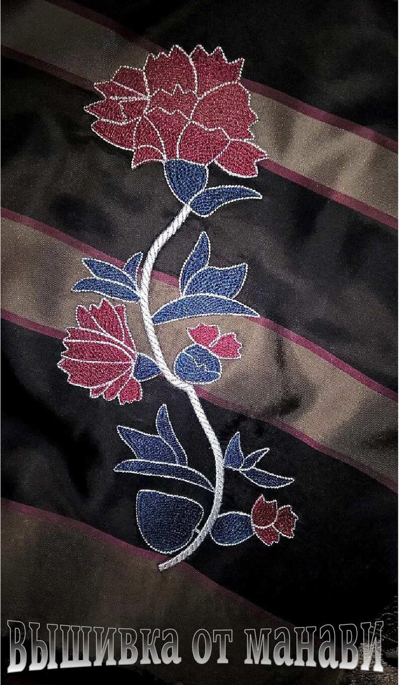 Carnation Flower in 3 Size Machine Embroidery Design Carnation Etsy