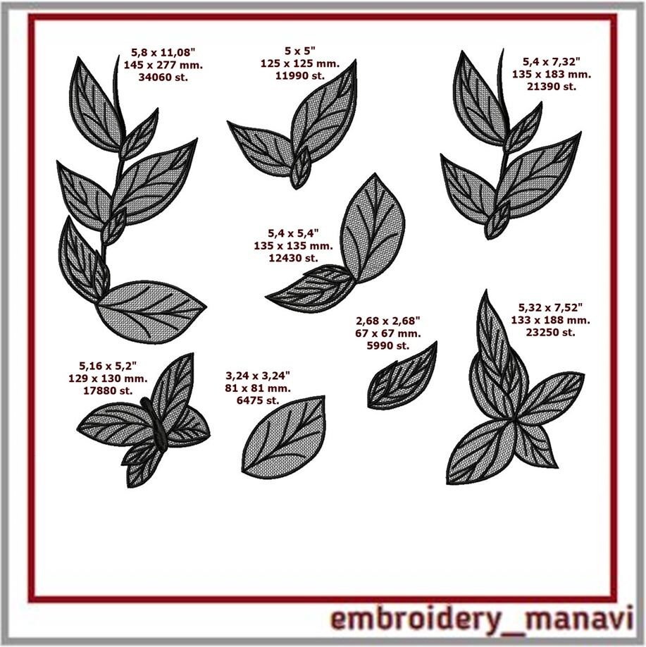 Fsl lace leaves for decorating clothes and accessories  etsy Fsl lace leaves for decorating clothes and accessories  etsy