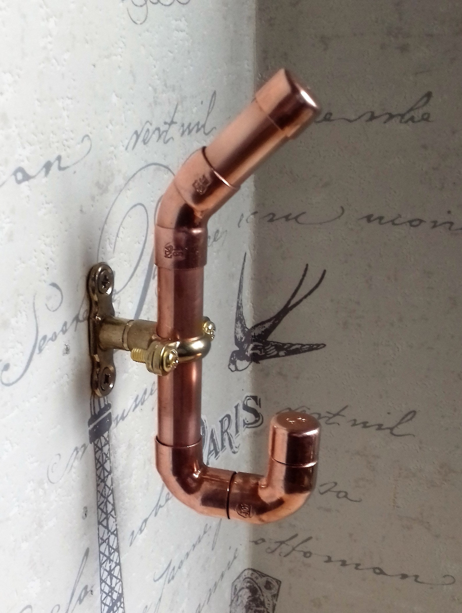 Copper Pipe Coat Hook Bathroom Hook Towel Hook Etsy