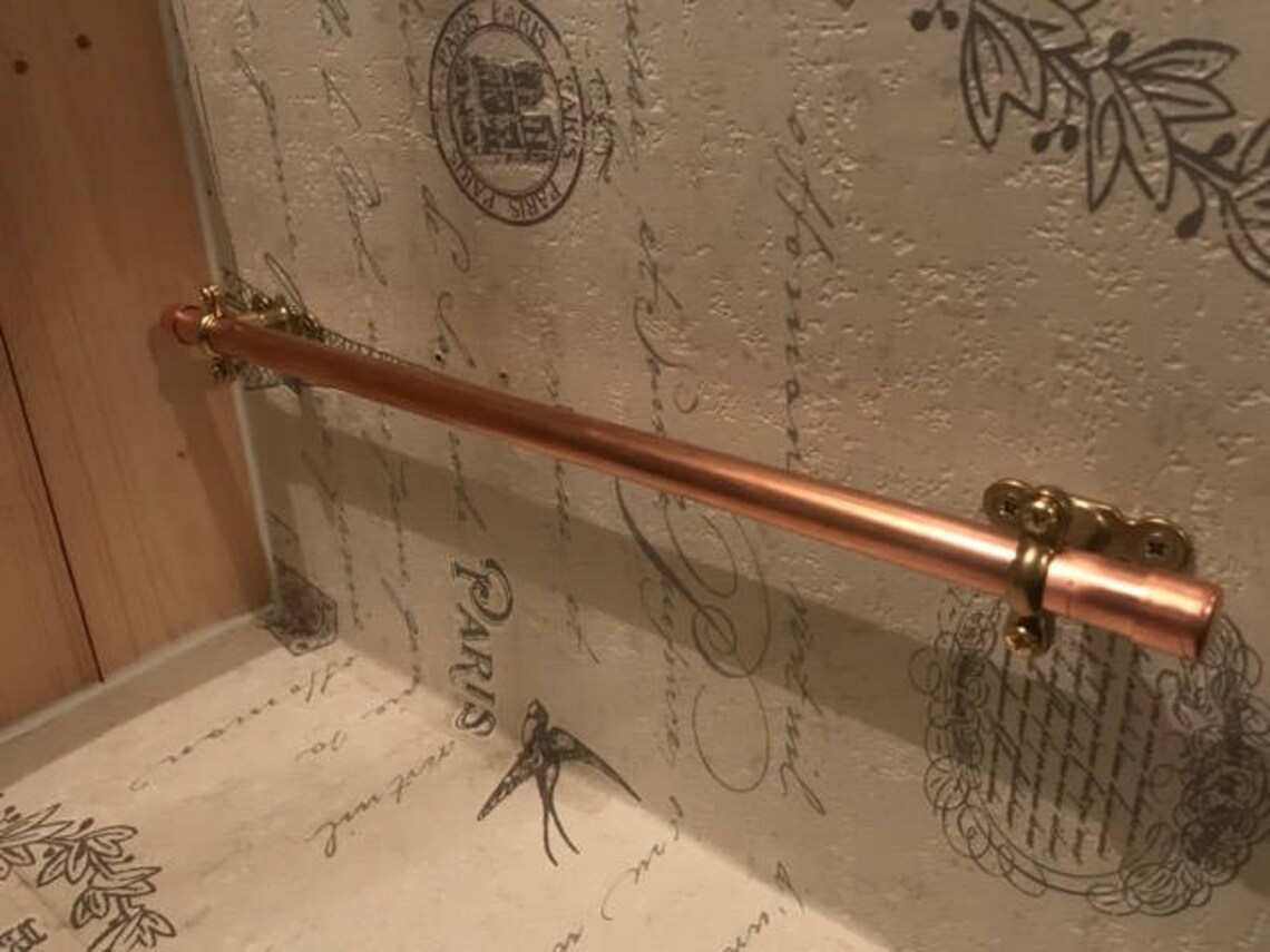 Copper Pipe Towel Rail Sizes From 30cm to 80cm Steampunk Etsy UK