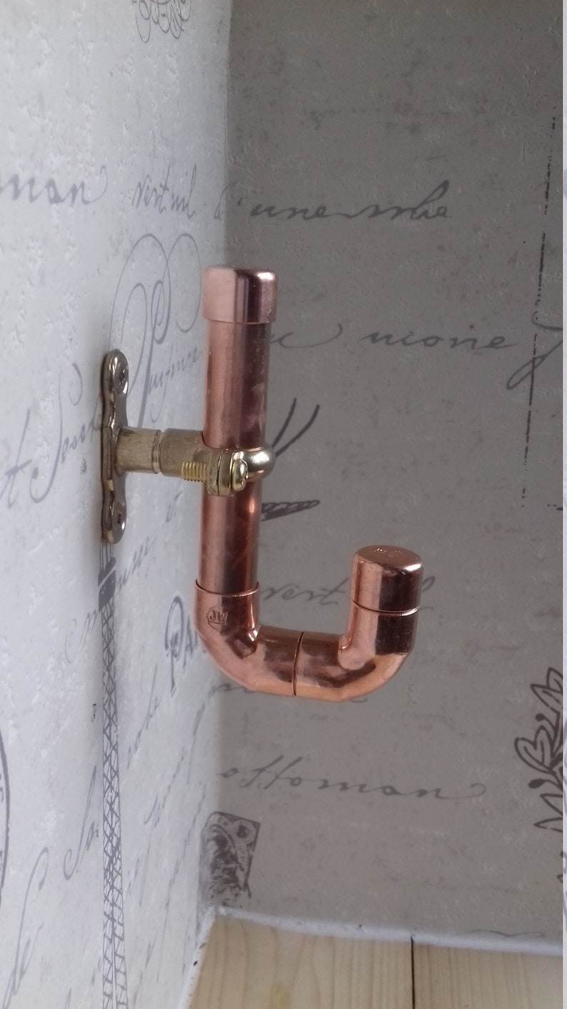 Copper Pipe Coat Hook Bathroom Hook Towel Hook Etsy UK