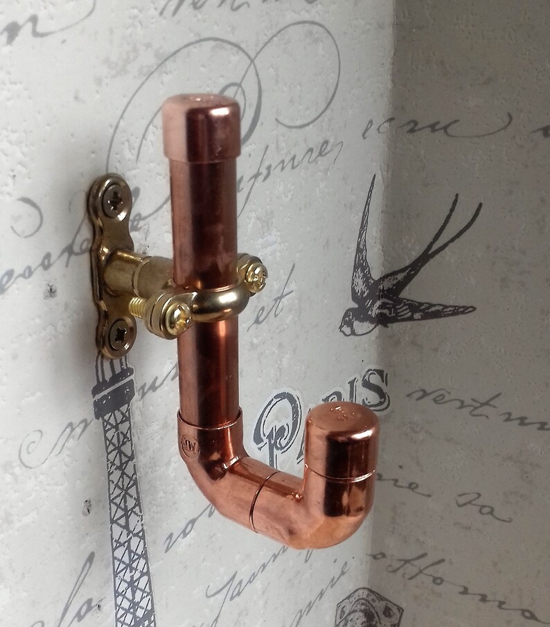 Copper Pipe Coat Hook Bathroom Hook Towel Hook Etsy UK