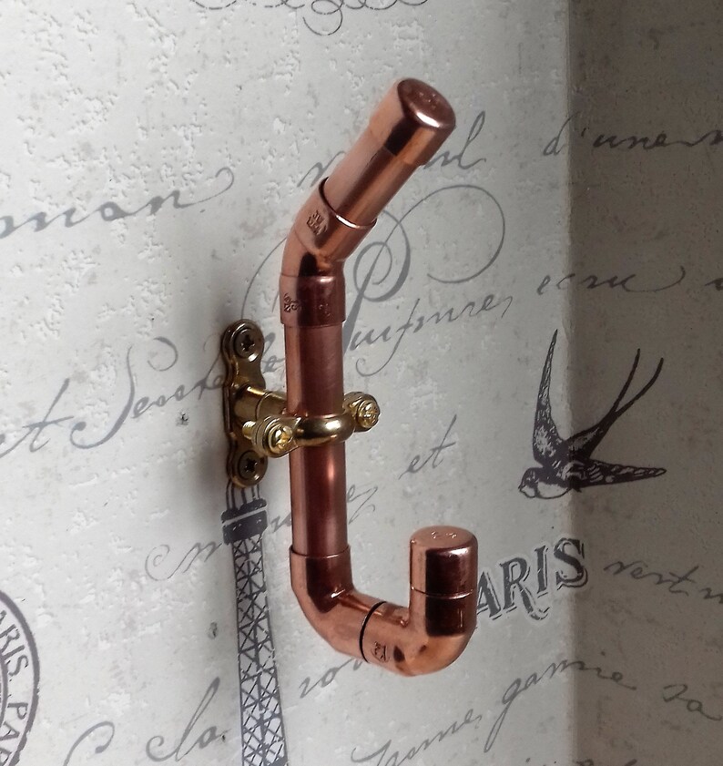 Copper Pipe Coat Hook Bathroom Hook Towel Hook Etsy