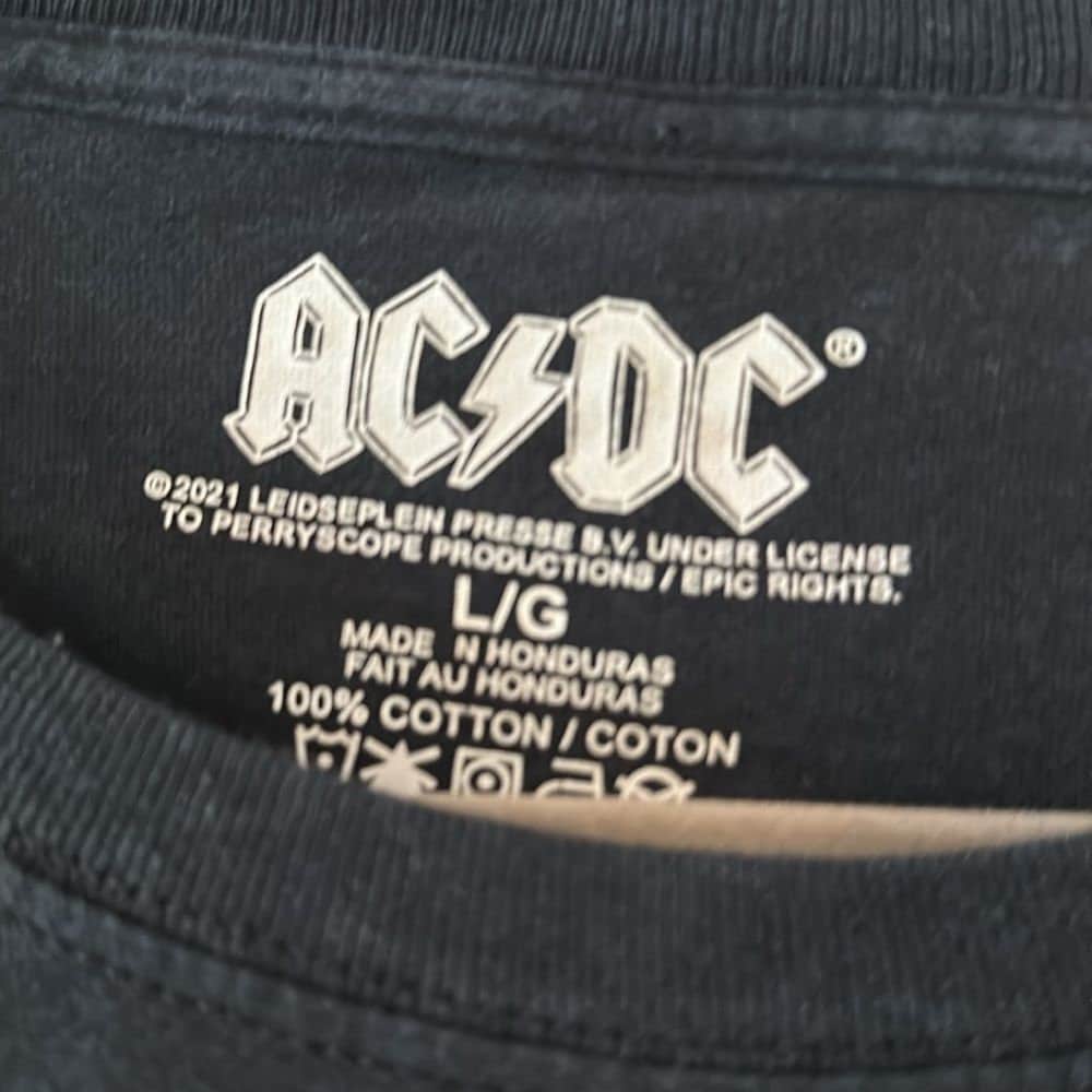 Custom AC/DC Band Tee Dress L/XL upcycled - Etsy