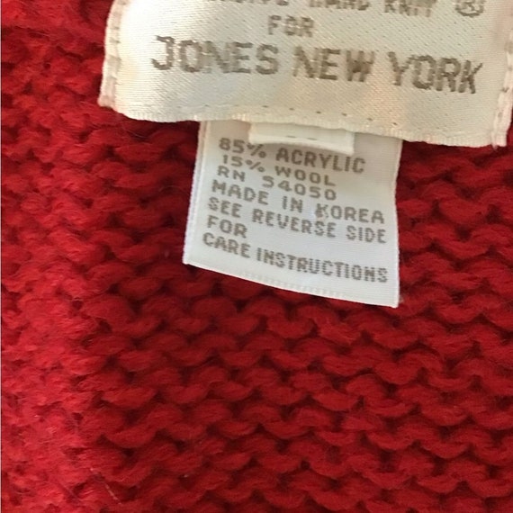 Vintage Jones New York Wool Blend Sweater Vest M - image 4