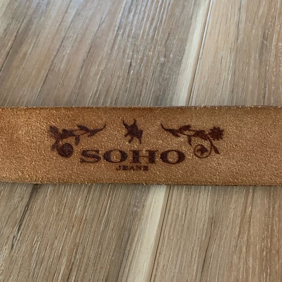 Vintage Soho Belts W/silver Tree Buckle M - Etsy display picture 3