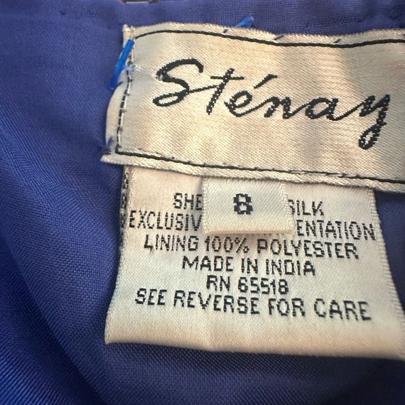 Vintage Stenay Beaded Silk Formal Gown 8 - image 6