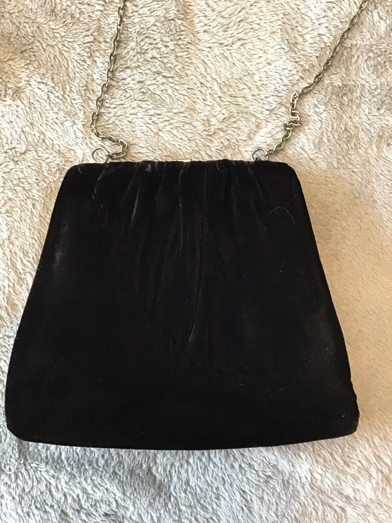 H&L USA vintage velvet purse - image 2