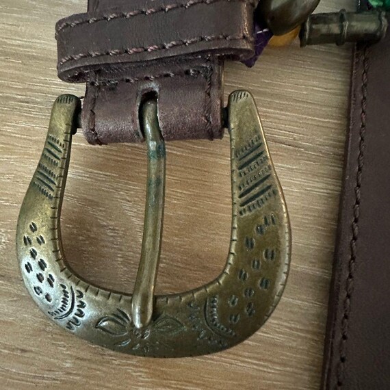 Vintage the Limited Leather/beaded Belt S - Etsy display picture 2