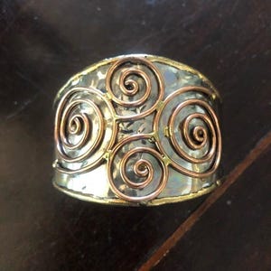 Boho Copper/Mixed Metal Cuff  Bracelet OS