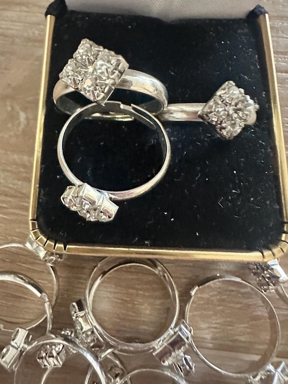 Rhinestone Ring Bundle. Adjustable (19) - image 2