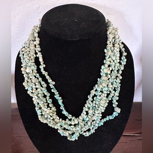 Vintage Coldwater Creek Turquoise Shell Necklace