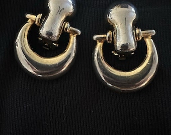 Vintage Paolo Gucci Doorknocker Earrings