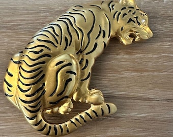 Vintage Tiger Belt Buckle