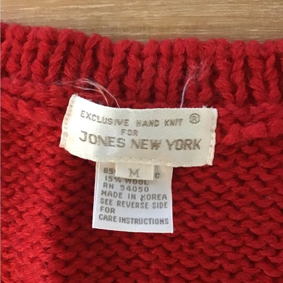 Vintage Jones New York Wool Blend Sweater Vest M - image 5