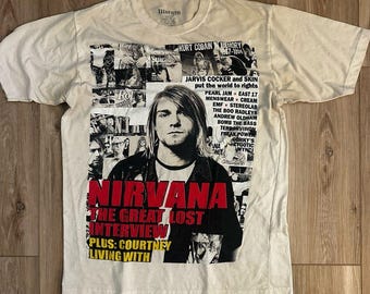 Vintage 00s Kurt Cobain Nirvana Men's Music Band Graphic T-shirt