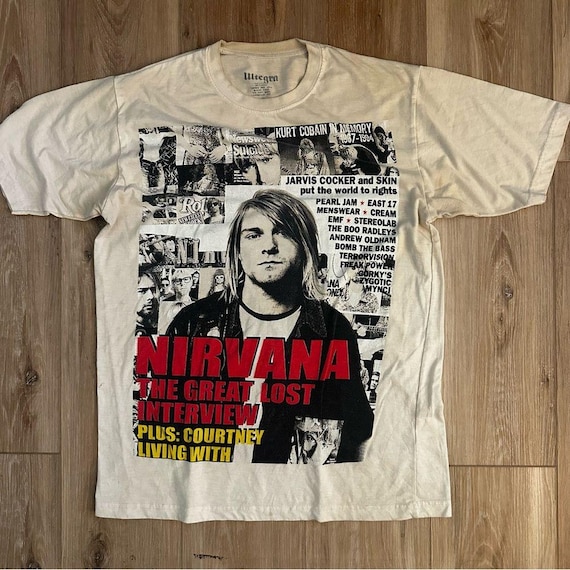  Cobain グラフィックTシャツ Buy Kurt Cobain Graphic Tee L Online in India - Etsy