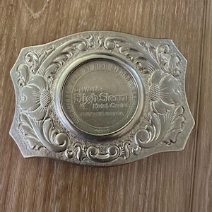 Vintage Chambers Belt Co. HighSierra Casino Coin Belt Buckle 1992