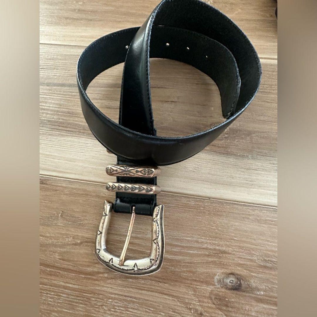 Vintage Boho Leather Belt 1993 - Etsy display picture 2