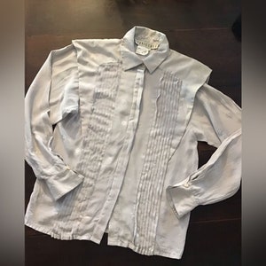 Vintage Joanie Char Silk Pleated Blouse 6