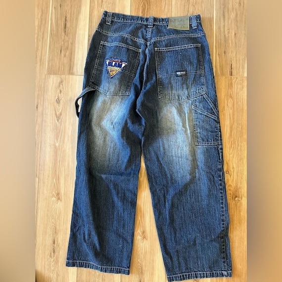 Vintage 212 NYC Brand Carpenter Jeans W/ Basketball Patches