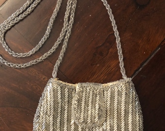 Vintage Beaded Purse Made in Hong Kong