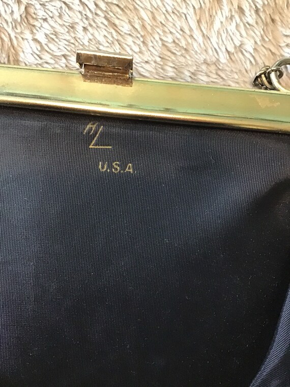 H&L USA vintage velvet purse - image 5