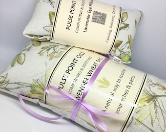 Floral heating pad gift, microwave wheat bags, lavender heat pack get well soon care package