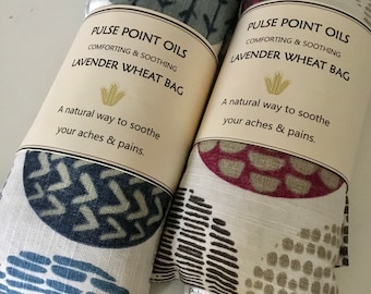 Long neck wheat bag perfect wrap heating pad. Heatable wheat bag with lavender comforter. New mum New dad wheat pillow self care relaxation