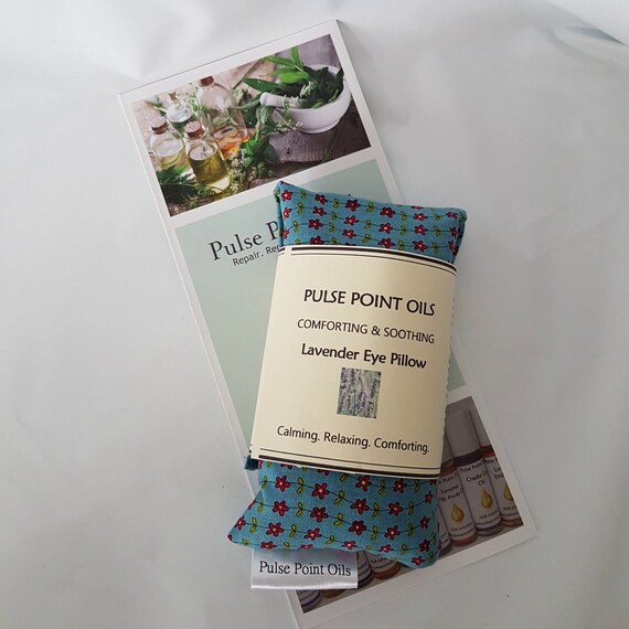 Teal Meditation Eye Mask Lavender Scented Eye Pillow Aids Etsy