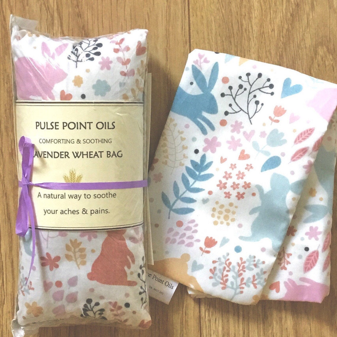 Bunny lavender wheat bag. Rabbit heat pad comforter. Lovely Etsy